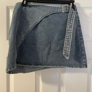 Emory Park Blue Denim Mini Skirt